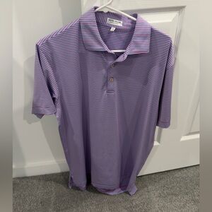 Peter Millar Lavender Striped Polo Shirt